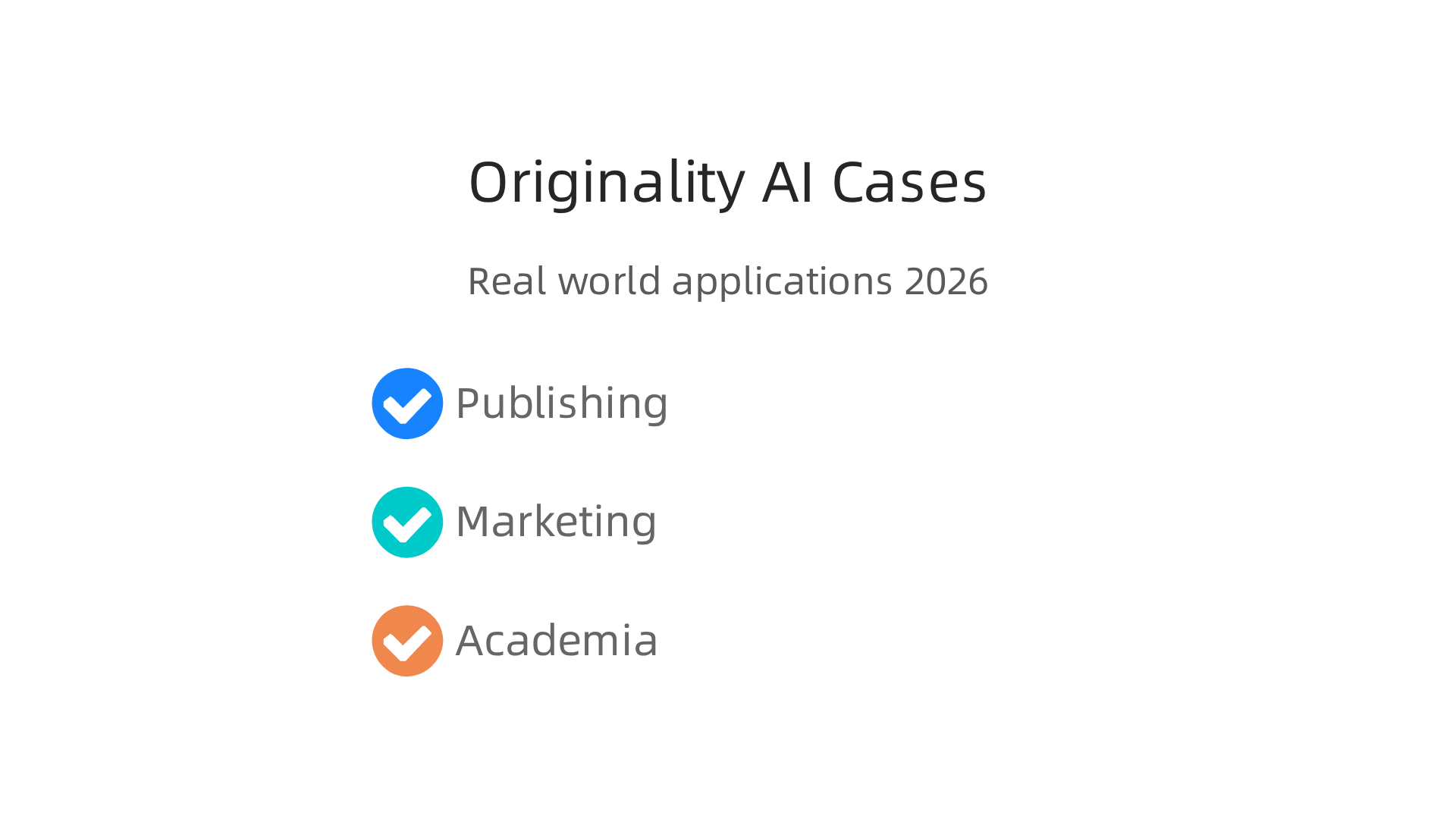 Real-world applications of AI detection in publishing, marketing, and academia.