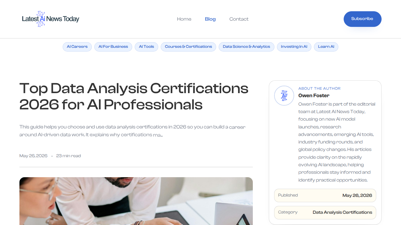 Explore top data analysis certifications for AI professionals in 2026 to elevate your skills.