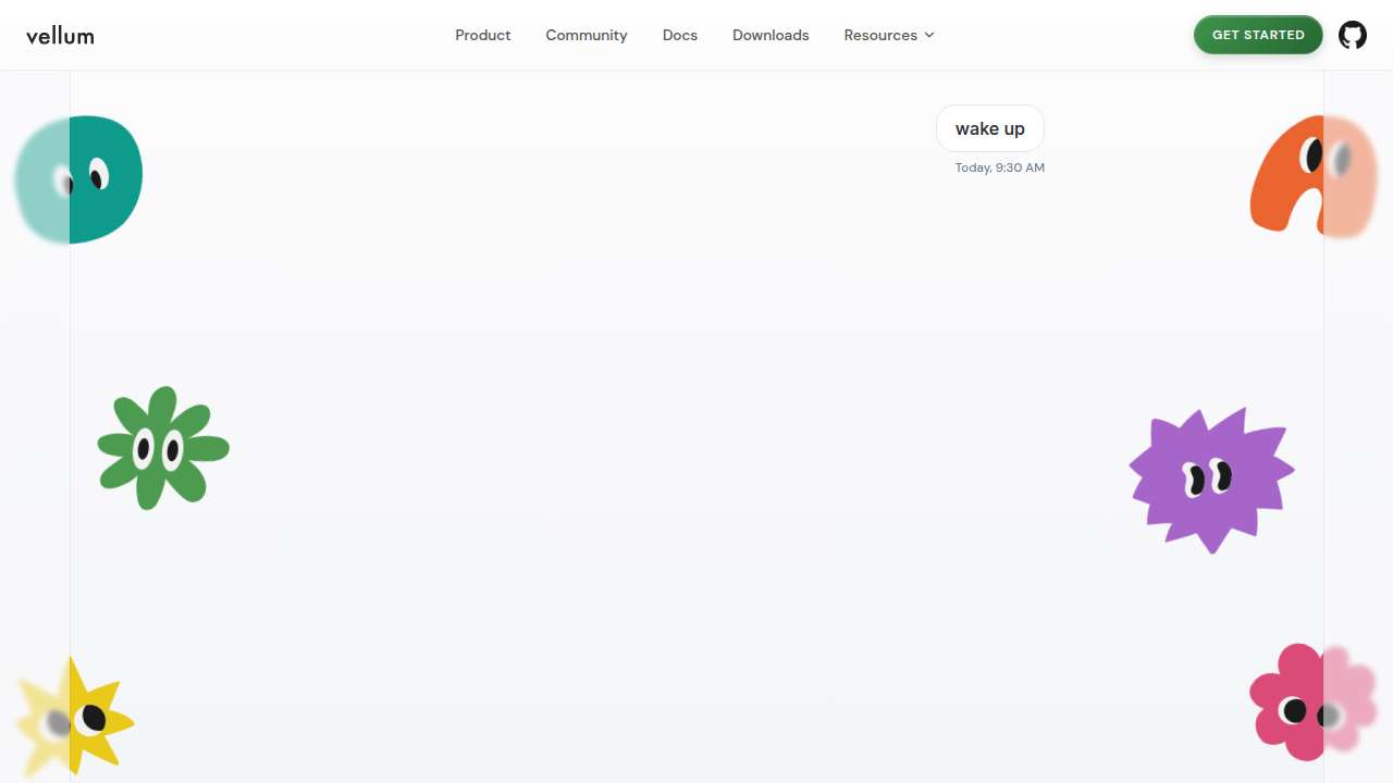 A screenshot of the Vellum AI platform's homepage, a resource for comparing and evaluating AI models.