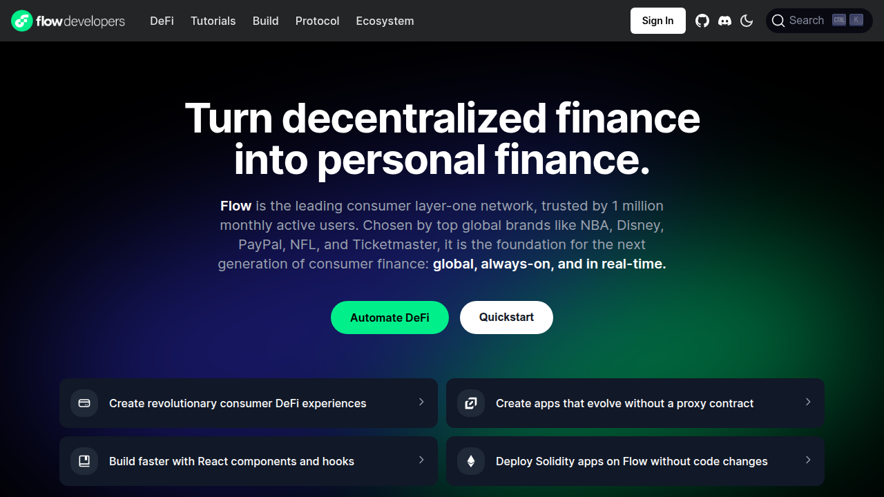 An example of how developers engage with the Flow blockchain for AI agent deployment.