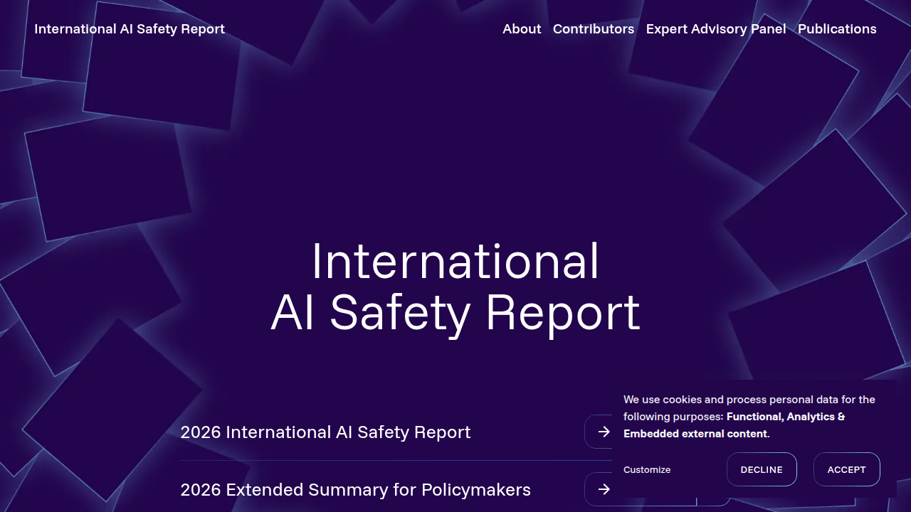 Access reports and resources on crucial international AI safety standards and discussions.