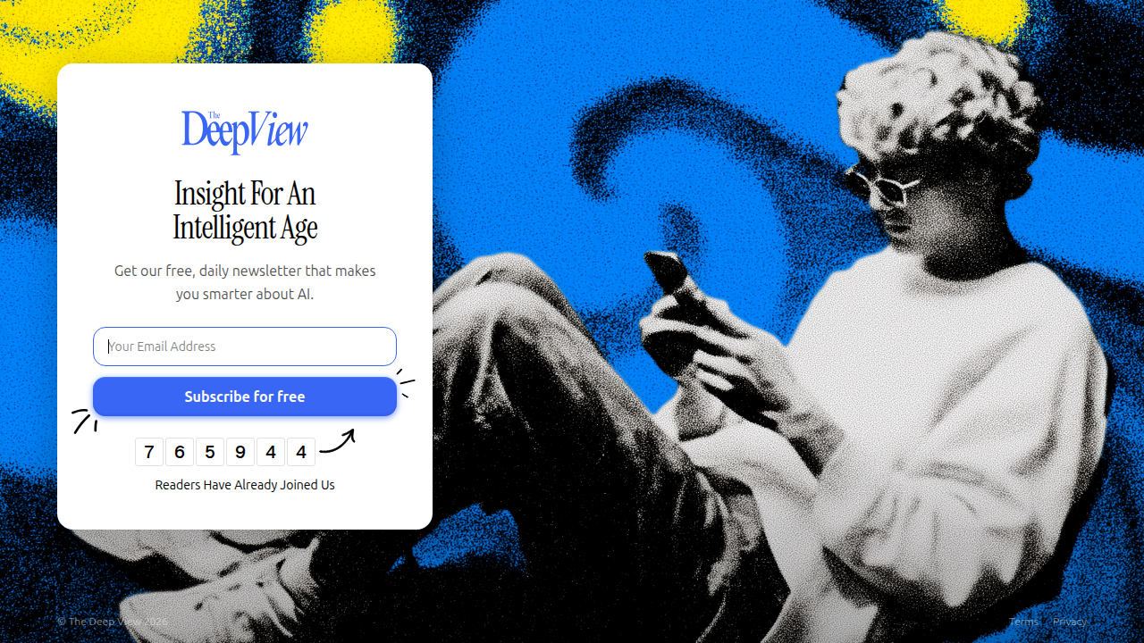 Stay informed on daily AI trends and tools with The Deep View Newsletter.