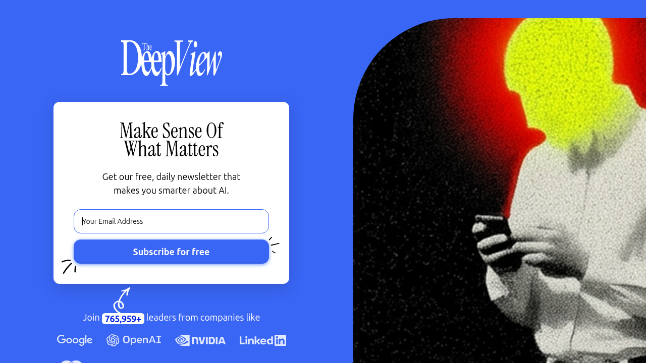The Deep View offers daily AI insights, helping professionals stay informed without information overload.