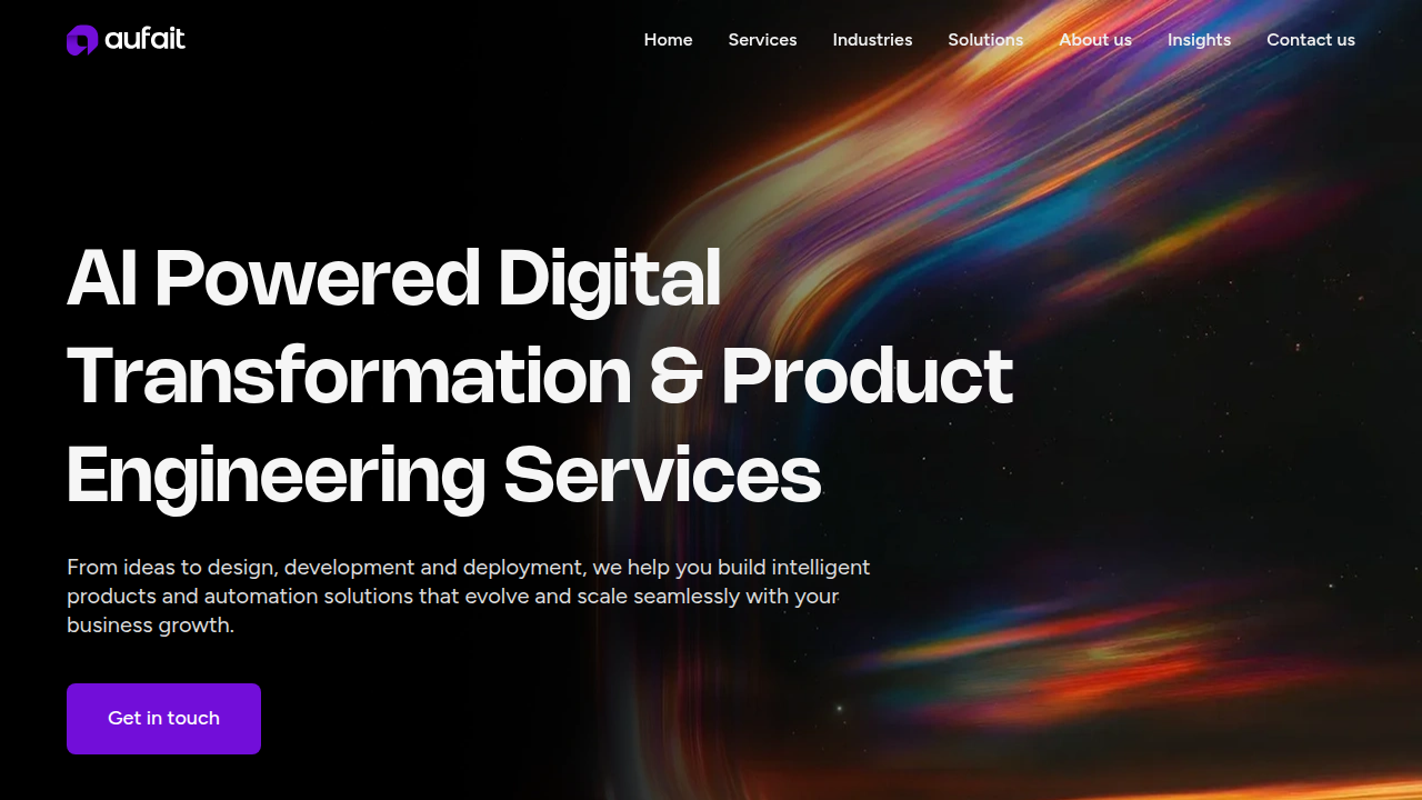 Explore Aufait Technologies' offerings, a resource for understanding generative AI tools for enterprises.