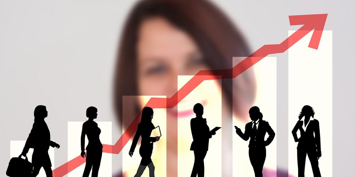 A confident business professional presenting key results and insights to a team, signaling success.