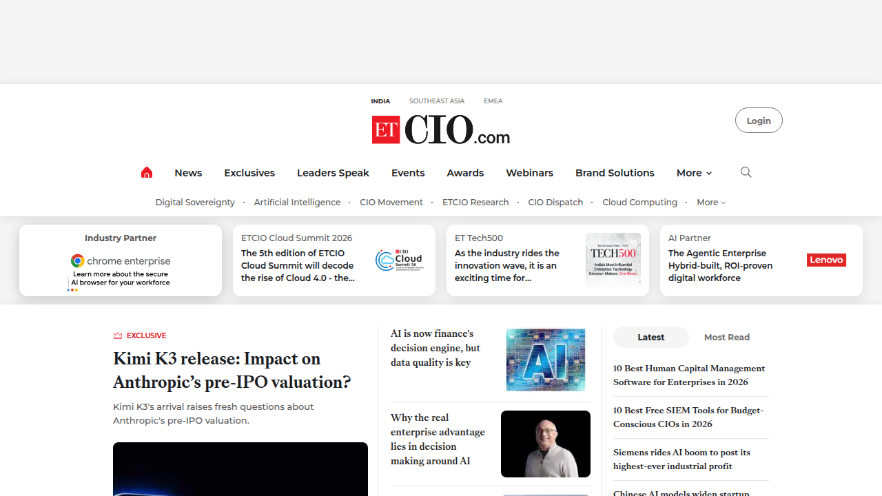 Visit the CIO Economic Times homepage for the latest reports on specialized AI tool growth in 2026.