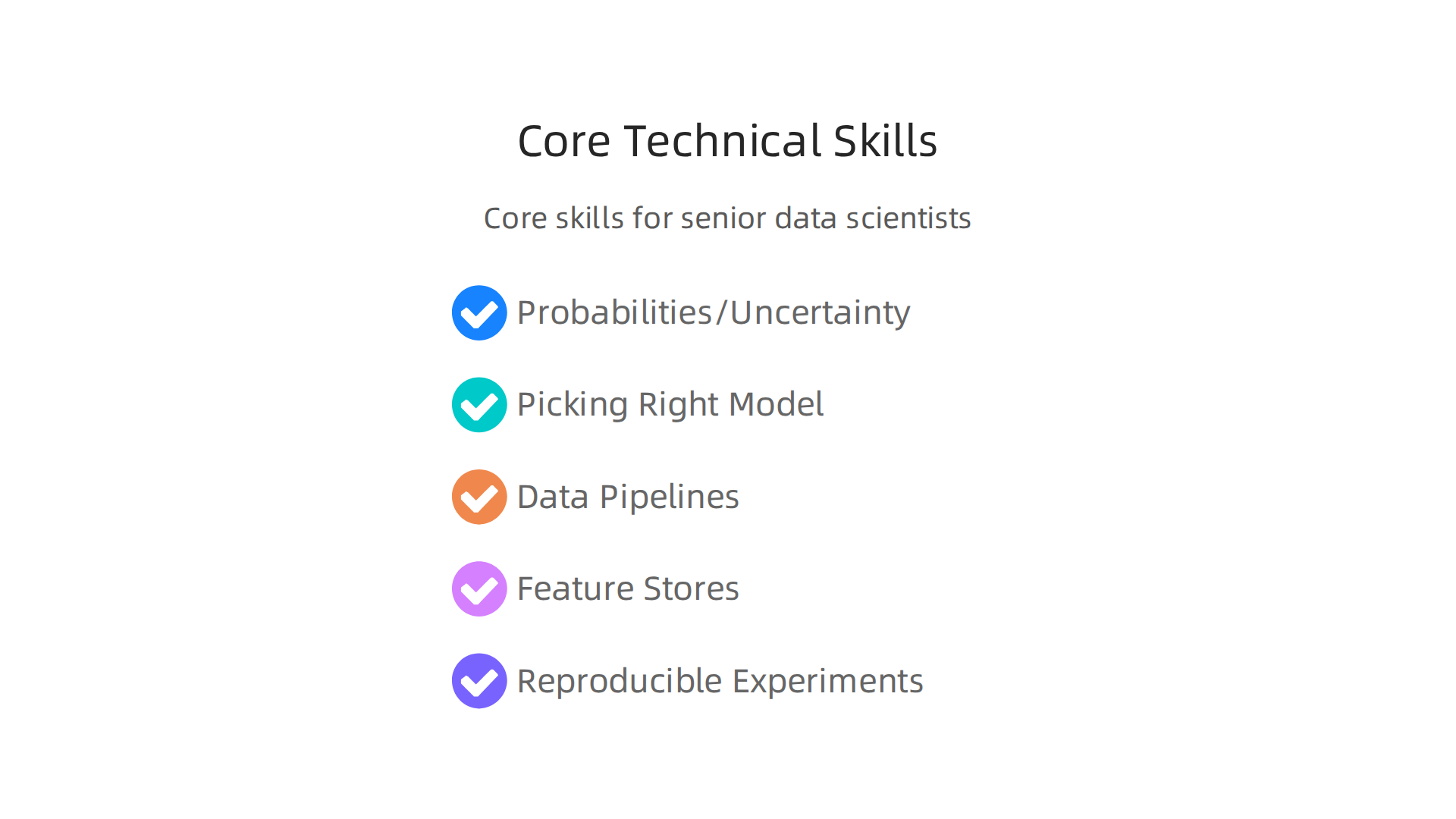 A strong foundation in advanced modeling and data architecture is crucial for senior data scientists to excel in complex projects.