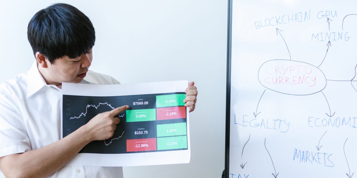 A professional presenting a data science project to a team, illustrating the deployment of models.