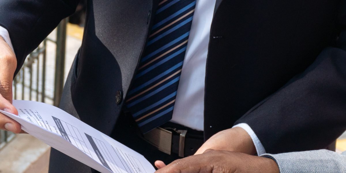 A professional attentively receiving clear and precise guidance, symbolizing the core benefit of prescriptive analytics.